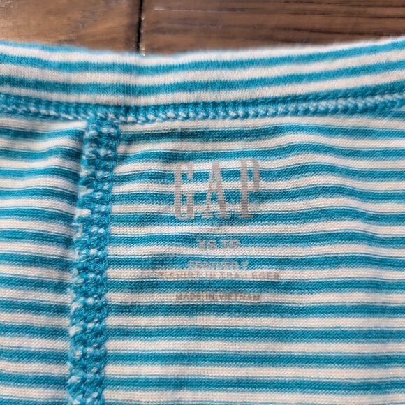 Gap Featherweight long sleeve T shirt blue striped size XS - Picture 5 of 16